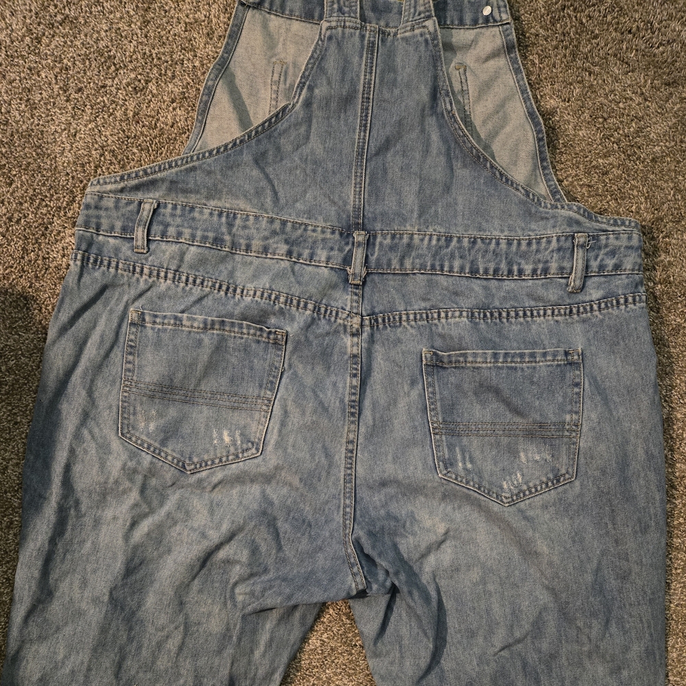 City Chic Blue Denim Overalls - Picture 5 of 5